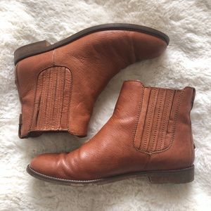 Madewell Brown leather booties
